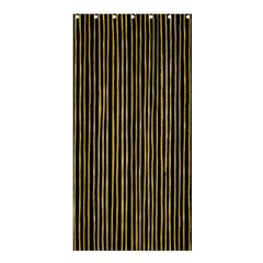 Stylish Golden Strips Shower Curtain 36  X 72  (stall)  by gatterwe