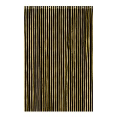 Stylish Golden Strips Shower Curtain 48  X 72  (small)  by gatterwe