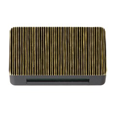 Stylish Golden Strips Memory Card Reader With Cf by gatterwe