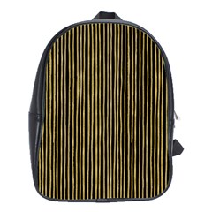 Stylish Golden Strips School Bag (xl) by gatterwe