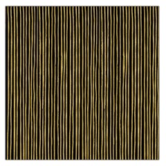 Stylish Golden Strips Large Satin Scarf (square) by gatterwe