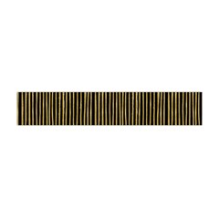 Stylish Golden Strips Flano Scarf (mini) by gatterwe