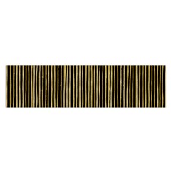 Stylish Golden Strips Satin Scarf (oblong) by gatterwe