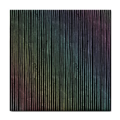 Stylish Rainbow Strips Tile Coasters by gatterwe