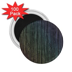 Stylish Rainbow Strips 2 25  Magnets (100 Pack)  by gatterwe