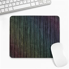 Stylish Rainbow Strips Large Mousepads by gatterwe