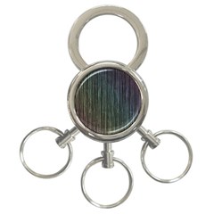 Stylish Rainbow Strips 3-ring Key Chains by gatterwe