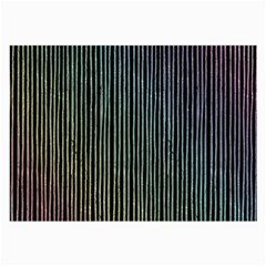 Stylish Rainbow Strips Large Glasses Cloth by gatterwe