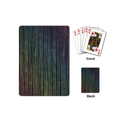 Stylish Rainbow Strips Playing Cards (mini)  by gatterwe