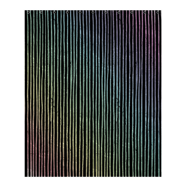 Stylish Rainbow Strips Shower Curtain 60  x 72  (Medium) 