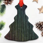 Stylish Rainbow Strips Ornament (Christmas Tree)  Front