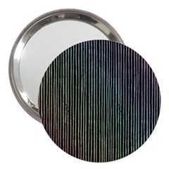 Stylish Rainbow Strips 3  Handbag Mirrors by gatterwe