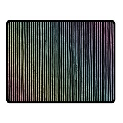 Stylish Rainbow Strips Double Sided Fleece Blanket (small)  by gatterwe