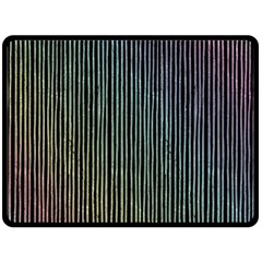 Stylish Rainbow Strips Double Sided Fleece Blanket (large) 