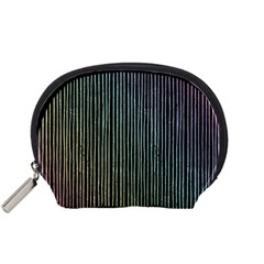 Stylish Rainbow Strips Accessory Pouches (small)  by gatterwe