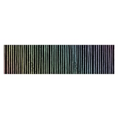 Stylish Rainbow Strips Satin Scarf (oblong) by gatterwe