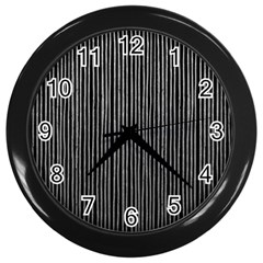 Stylish Silver Strips Wall Clocks (black) by gatterwe