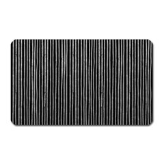 Stylish Silver Strips Magnet (rectangular) by gatterwe