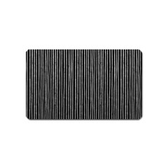 Stylish Silver Strips Magnet (name Card) by gatterwe