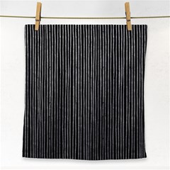 Stylish Silver Strips Face Towel by gatterwe