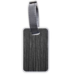 Stylish Silver Strips Luggage Tags (one Side)  by gatterwe