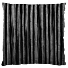 Stylish Silver Strips Large Cushion Case (one Side) by gatterwe