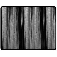 Stylish Silver Strips Double Sided Fleece Blanket (medium)  by gatterwe