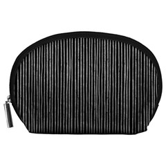 Stylish Silver Strips Accessory Pouches (large)  by gatterwe