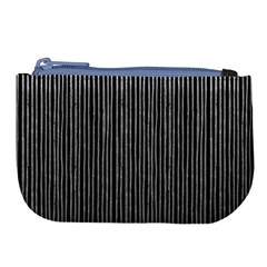 Stylish Silver Strips Large Coin Purse by gatterwe