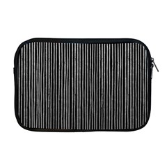 Stylish Silver Strips Apple Macbook Pro 17  Zipper Case by gatterwe