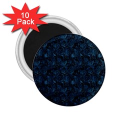 Blue Flower Glitter Look 2.25  Magnets (10 pack) 