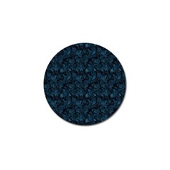 Blue Flower Glitter Look Golf Ball Marker