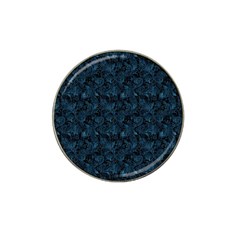 Blue Flower Glitter Look Hat Clip Ball Marker (10 Pack) by gatterwe