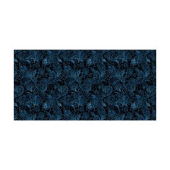 Blue Flower Glitter Look Yoga Headband