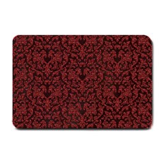 Red Glitter Look Floral Small Doormat  by gatterwe