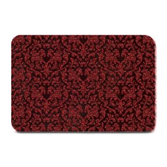 Red Glitter Look Floral Plate Mats by gatterwe