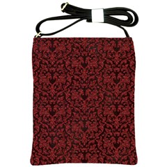 Red Glitter Look Floral Shoulder Sling Bags