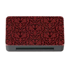 Red Glitter Look Floral Memory Card Reader With Cf by gatterwe