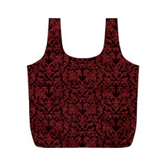 Red Glitter Look Floral Full Print Recycle Bags (m)  by gatterwe