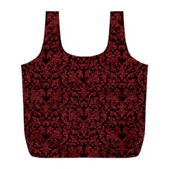 Red Glitter Look Floral Full Print Recycle Bags (l)  by gatterwe