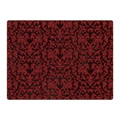 Red Glitter Look Floral Double Sided Flano Blanket (mini)  by gatterwe