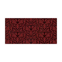 Red Glitter Look Floral Yoga Headband by gatterwe