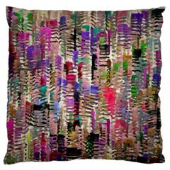 Colorful Shaky Paint Strokes                        Standard Flano Cushion Case (two Sides) by LalyLauraFLM