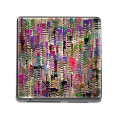 Colorful Shaky Paint Strokes                              Memory Card Reader (square) by LalyLauraFLM