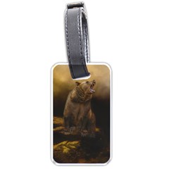 Roaring Grizzly Bear Luggage Tags (one Side)  by gatterwe