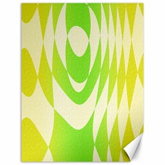 Green Shapes Canvas                              Canvas 12  X 16  by LalyLauraFLM