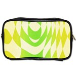 Green shapes canvas                              Toiletries Bag (Two Sides) Front