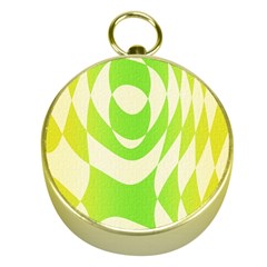 Green Shapes Canvas                              Gold Compass by LalyLauraFLM