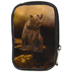 Roaring Grizzly Bear Compact Camera Cases by gatterwe