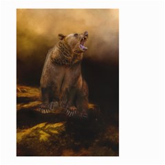 Roaring Grizzly Bear Small Garden Flag (two Sides)